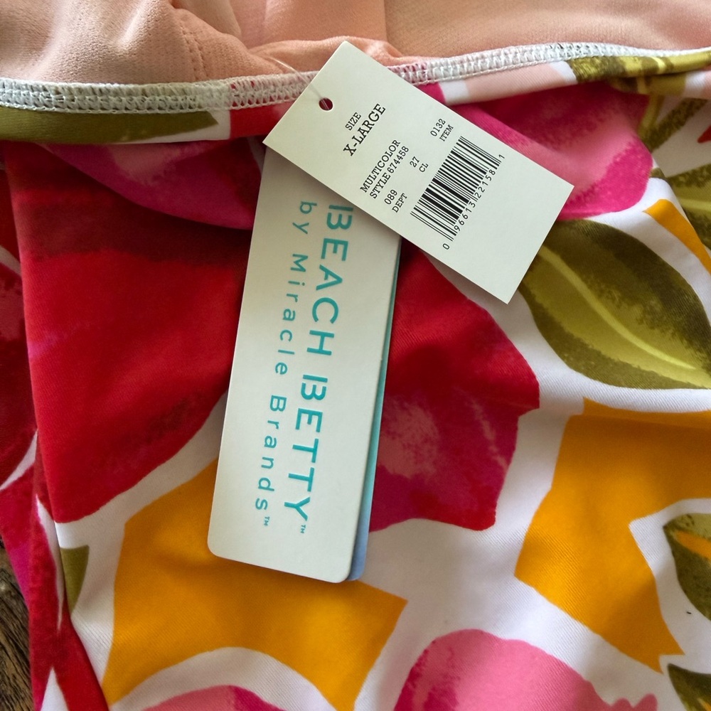 NWT Beach Betty by Miracle Brands One Piece Swimsuit - XL - Picture 6 of 6